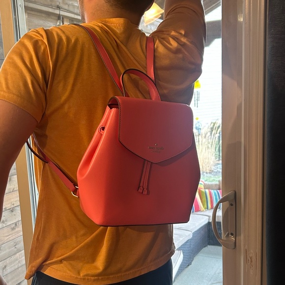 Kate spade coral/pink backpack - Picture 5 of 5